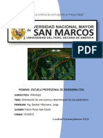 Informe de Delimitación y Parámetros de Una Cuenca