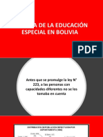 Historia de La Educación Especial en Bolivia