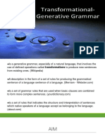 Transformational Generative Grammar