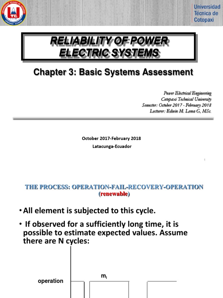 Reliability Assessment of Power Systems | PDF | Reliability Engineering ...