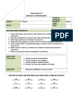 Evaluacion Abecedario