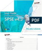 User Guide SPSE v4.3 (Pelaku Usaha) Non Tender 22 April 2019