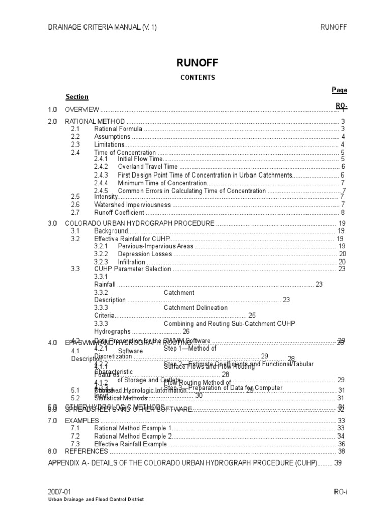 Runoff Chapter | PDF | Drainage Basin | Surface Runoff