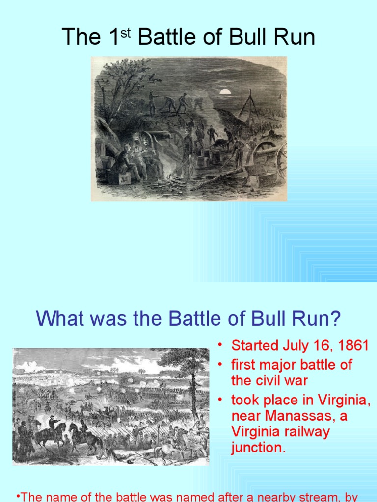 The First Battle of Bull Run