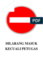 Dilarang Masuk