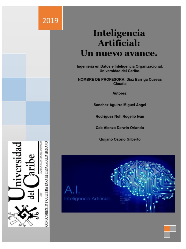 Avances en Inteligencia Artificial 2019 | PDF | Inteligencia artificial ...
