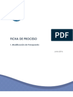 Ficha de Proceso Modificacion de Presupuesto