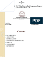 Stabilization of Silty Soil With Marble Dust, Sugarcane Bagasse Ash and Rice Husk Ash