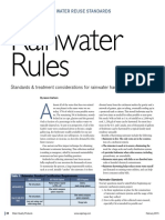 Rainwater Rules: Water Reuse Standards