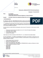 Informe Técnico de Observaciones Arcsa