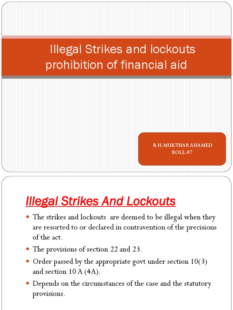 Illegal Strikes and Lockouts BLaw PDF