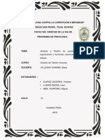 "Año de La Lucha Contra La Corrupción E Impunidad" Universidad San Pedro - Filial Huaraz. Facultad: Ciencias de La Salud. Programa de Psicologia