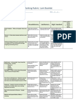 marking rubric