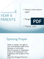 Parent Information Night