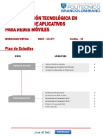 Especializacion Tecnologica en Desarrollo de Aplicativos para Redes Movi PDF