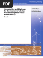 Download Opportunities and Challenges for Development of a Mature Concentrating Photovoltaic Power Industry by Hans De Keulenaer SN4097502 doc pdf