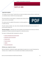 Construction - Traffic Management on Construction Sites