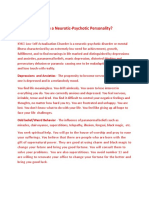 Are You a Neurotic-Psychotic Personality?