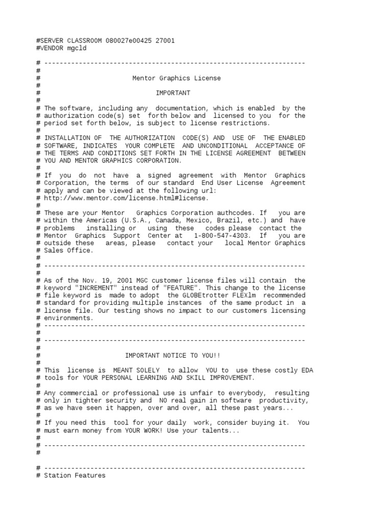 License License Computer Engineering