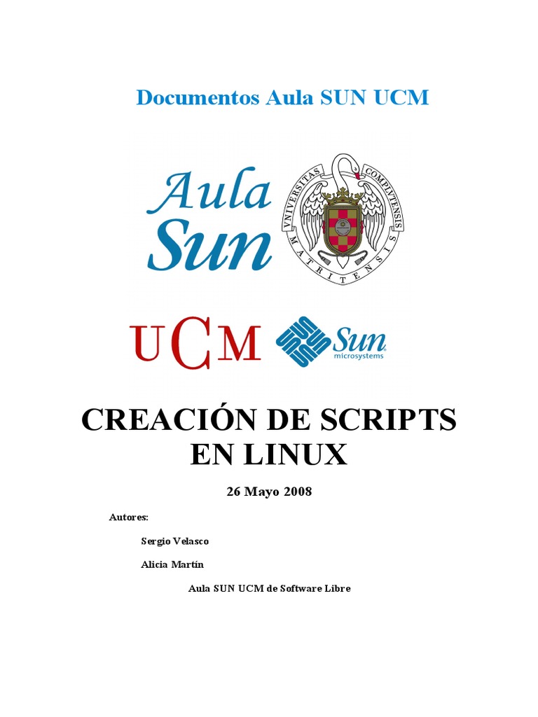 Creación de Scripts en Linux: Guía Completa | PDF | Color | Áreas de ...