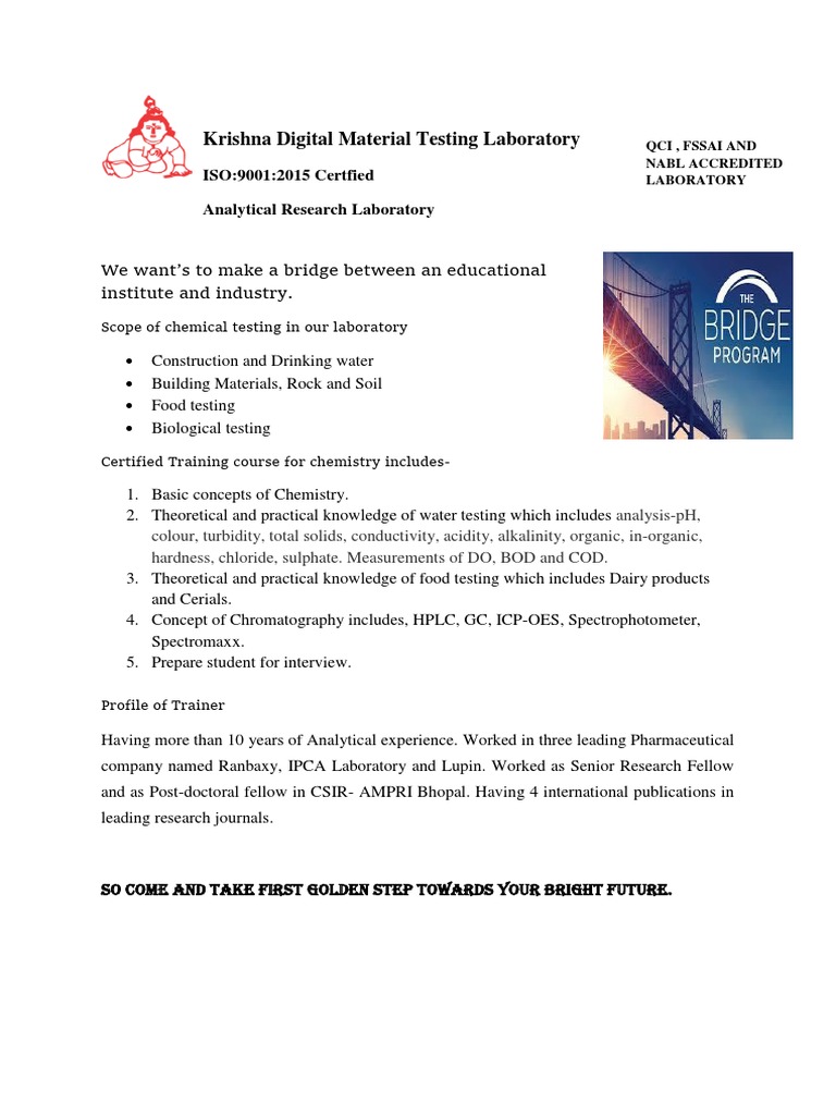 Accredited Testing & Training Programs | PDF | Physical Sciences ...