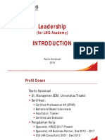 Leadership For LNG Academy Pertemuan 1 Introduction v.01 13022018