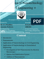 Application of Nanotechnology in Civil Engineering: Presented By: Guided by