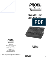 User Manual Proel PLBR12