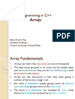 Programming in C++: Arrays