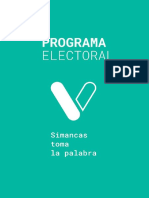 Programa Electoral Simancas Toma La Palabra 2019