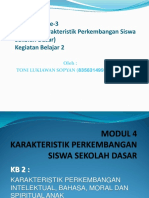 KB 2: KARAKTERISTIK PERKEMBANGAN INTELEKTUAL, BAHASA, MORAL DAN SPIRITUAL ANAK