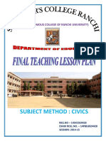 Subject Method: Civics: (An Autonomous College of Ranchi University)
