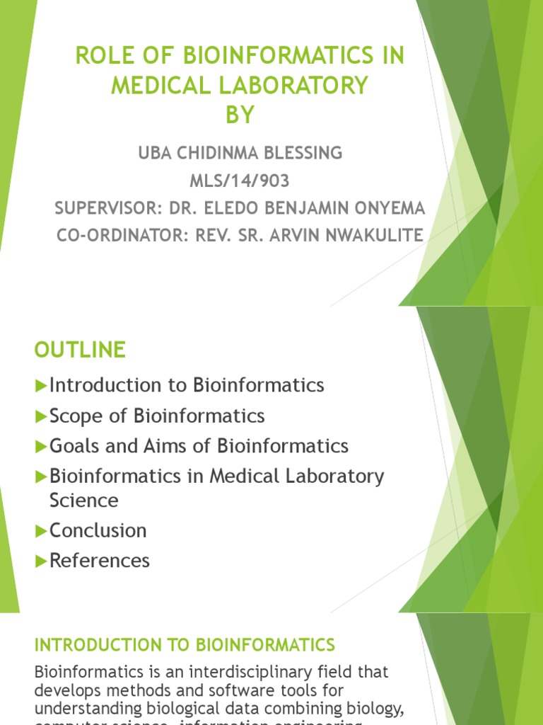Role of Bioinformatics in Medical Laboratory Bioinformatics