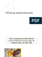 Tipos de Investigacion