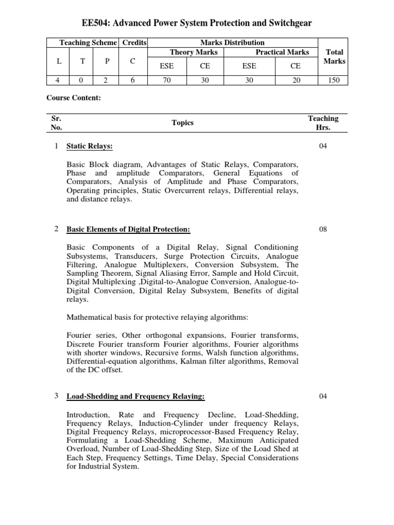 228 Power System Protection PDF Electric Power System Relay
