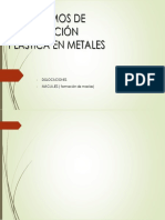 Mecanismos de Deformación Plástica en Metales