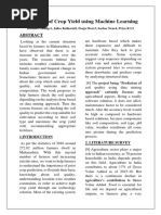 Prediction of Crop Yield Using Machine Learning: Rushika Ghadge1, Juilee Kulkarni2, Pooja More3, Sachee Nene4, Priya R L5