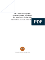 Art Socio-Écologique Et Extinction Du Signifiant: Les Paradoxes Du Durable