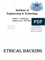 Institute of Engineering & Technology: Subject - Colloquium Subject Code - (NIT-456)