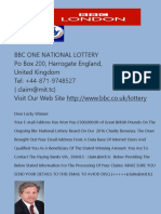 BBC Fake Lottery Ticket