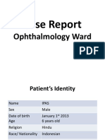 Case Report: Ophthalmology Ward