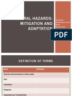 Natural Hazards: Mitigation and Adaptation: Disaster Readiness and Risk Reduction
