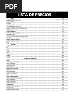 STREET RETAILER BEST -20専用 Lista Bicicletas PDF | PDF | Elementos químicos | Sustancias