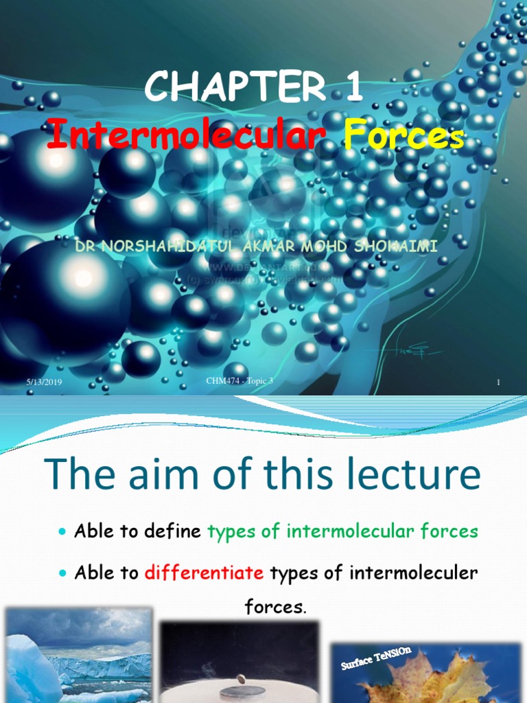 Intermolecular Forces Overview | PDF | Intermolecular Force | Chemical ...