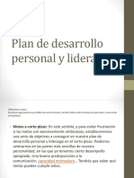 Plan de Desarrollo Personal y Liderazgo