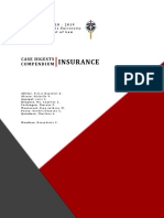 Insurance Case Digests Compendium PDF