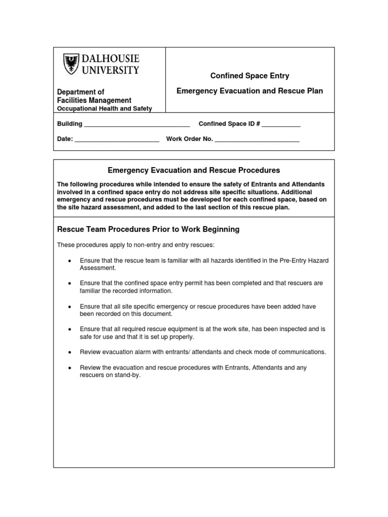 Confined Space Rescue Procedures Guide | PDF | Emergency | Emergency ...