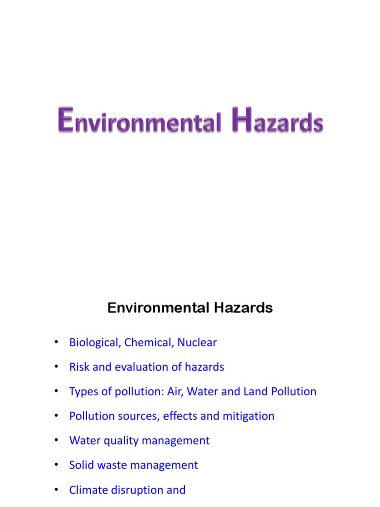 Unit4 Environmental Hazards PDF PDF Greenhouse Effect Water