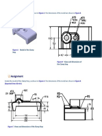 Assignment: Create The Model of The Clamp Stop, As Shown in - The Dimensions of The Model Are Shown in