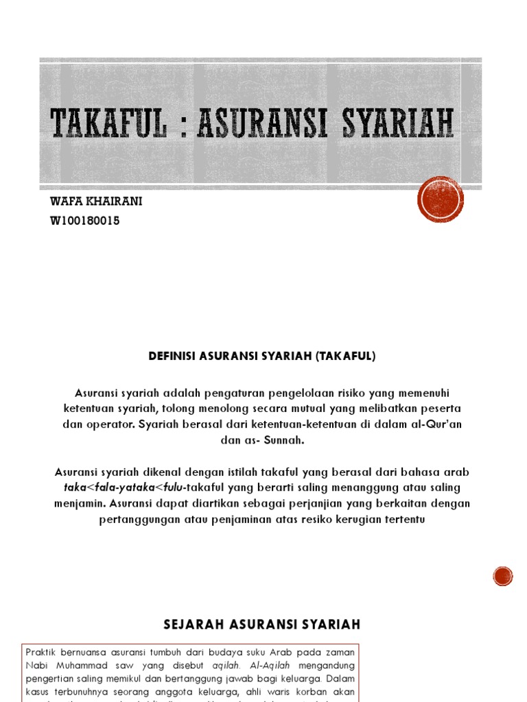 Takaful Asuransi Syariah